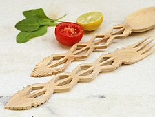 Purnak ✼ Udayagiri Wooden Cutlery - Set of Tow ✼ { 4 }
